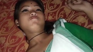 A charming blonde girl from India enjoys tight penetration