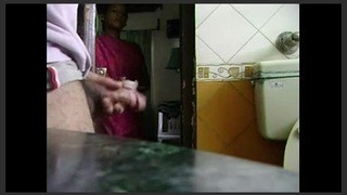 Indian housekeeper indulges in self-pleasure with her employer under surveillance