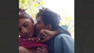 Passionate Indian couple explores outdoor intimacy
