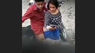 Passionate outdoor romance with my lover