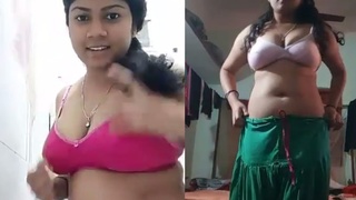 Observe a sultry South Indian woman explore her kinky side with fringerings