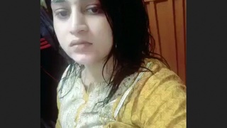 A stunning woman enjoys pleasure with her eager partner