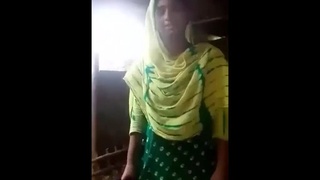 Bangladeshi woman proudly displays her large breasts