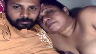 A stunning middle-aged pair in a romantic rendezvous