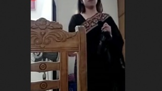 Seductive bhabi teases while undressing