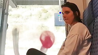 Obedient brunette is ready to do whatever he asks