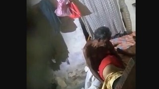 Indian wife's tight vagina is penetrated by her husband