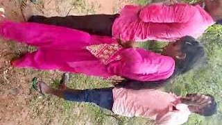 Indian lover discovered outdoors