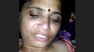 Elderly woman vigorously engaged in sexual activity