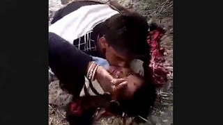 A married woman enjoys outdoor sex under the sun