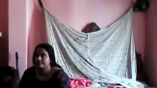 Elderly aunt's clandestine relationship caught on camera