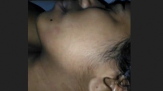 A pretty African girl misbehaves in the bedroom