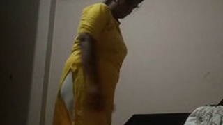 A mature bhabhi secretly observing