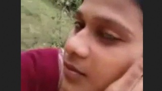 Passionate lovers enjoy outdoor activities