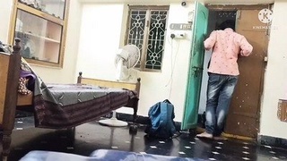 Unexpected encounter with my girlfriend's secret party after her duties