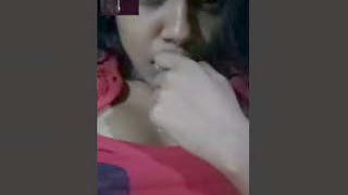 A charming girl from Sri Lanka displays her attractive features to her boyfriend