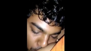 Elderly aunt feeds her brother-in-law in sensual video