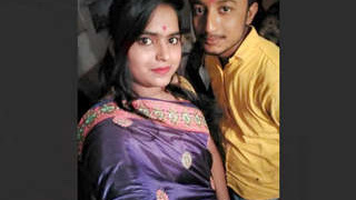 Arousing woman displays her breasts and moist vagina during a video chat with an Indian (desi) twist