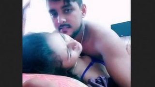 A stunning blonde woman performs oral sex and engages in intercourse with vigor