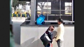 A stunning pair delivers an incredible oral performance on the train