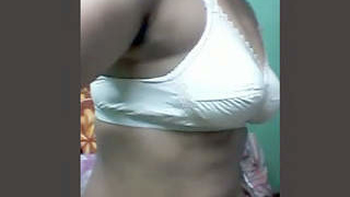 Bengali aunt reveals her breasts and vagina in part one