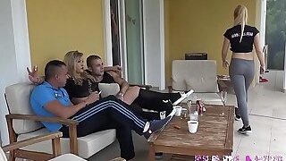 A simple barbecue party ends in a group sex session!!