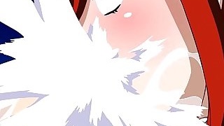 Fairy Tail XXX parody - Erza gives a dream blowjob