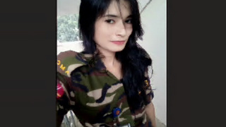 Indian armed forces officer stimulates herself for her partner over video chat