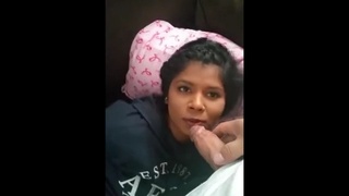 A sensual video featuring a Bengali girl's incredible oral skills
