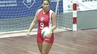 Volleyball match between Chile and Argentina with Argentinian involvement