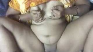 Indian wife Tulasi moans in Telugu during intimate encounter with her husband