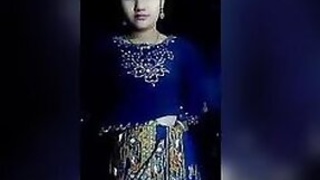 Manipuri village girl shows striptease show in MMS clothes