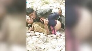 Rustic Desi XXX girl fucks cancer outdoors with local guy MMS