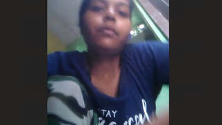 Indian village beauty relieving herself