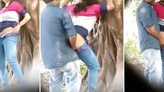 Caught on camera guy fucking her pussy Kerala schoolgirl outdoors, Desi MMC sex