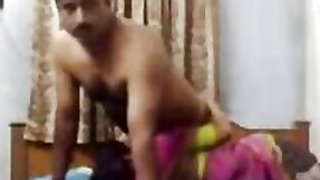 Desi sex clip of married Indian aunt in sari with her young boyfriend