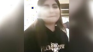 Pretty girl Desi shows off her boobs in a video call after hotel sex