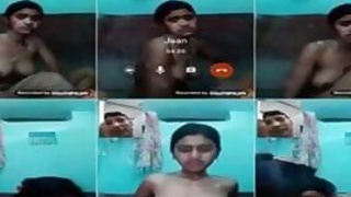 Bangladeshi girl Desi nude in the bathroom on video call