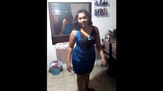 A stunning woman with a large buttocks performs an incredible oral sex act