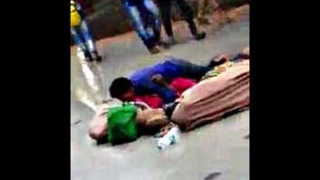 Wife gets hot and bothered at the railway station