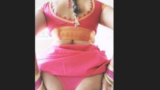 Indian aunt's curvy backside