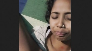 Indian girl performs oral sex