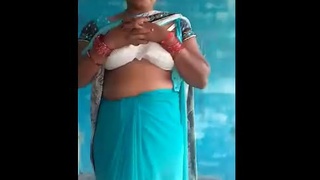Village woman with large breasts experiences thrilling ride