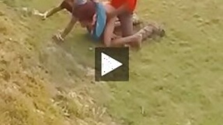 Desi rustic outdoor randy sex with her client