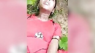 Desi rustic outdoor scene for the first time