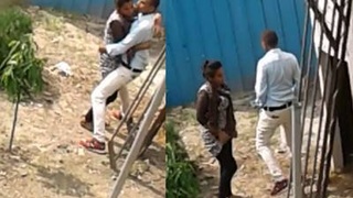 Al fresco encounter with a standing rendezvous