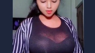 Stylish Desi college girl with bob hairstyle