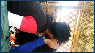 A romantic kiss from a caring spouse