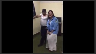 Raand-style dancing by a Pakistani police officer