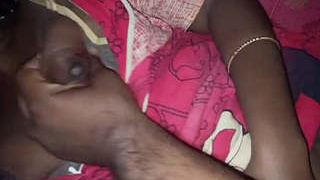 Busty girl engages in intense sex and rubs her breasts